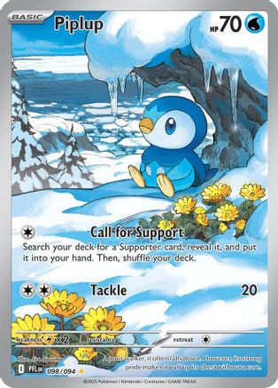 Piplup - 098/094 (98) [ME02: Phantasmal Flames] Holofoil - Deck Out Gaming