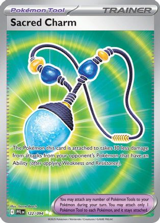 Sacred Charm - 122/094 (122) [ME02: Phantasmal Flames] Holofoil - Deck Out Gaming