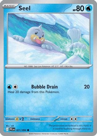 Seel (21) [ME02: Phantasmal Flames] Reverse Holofoil - Deck Out Gaming
