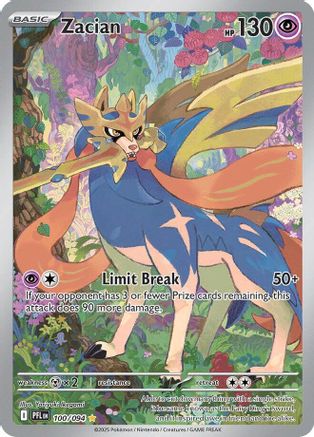 Zacian - 100/094 (100) [ME02: Phantasmal Flames] Holofoil - Deck Out Gaming