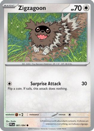 Zigzagoon (81) [ME02: Phantasmal Flames] Reverse Holofoil - Deck Out Gaming
