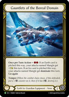 Gauntlets of the Boreal Domain (Golden) - FAB289 (FAB289) [Flesh and Blood: Promo Cards] Cold Foil - Deck Out Gaming