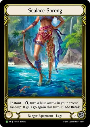 Sealace Sarong (Golden) - FAB338 (FAB338) [Flesh and Blood: Promo Cards] Cold Foil - Deck Out Gaming