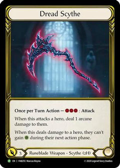 Dread Scythe (Golden) - FAB255 (FAB255) [Flesh and Blood: Promo Cards] Cold Foil - Deck Out Gaming