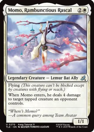 Momo, Rambunctious Rascal (0270) (270) [Avatar: The Last Airbender: Eternal-Legal] - Deck Out Gaming