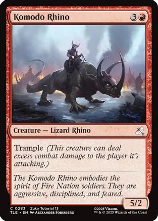 Komodo Rhino (0283) (283) [Avatar: The Last Airbender: Eternal-Legal] - Deck Out Gaming