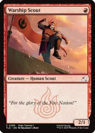Warship scout (0285) (285) [Avatar: The Last Airbender: Eternal-Legal] - Deck Out Gaming