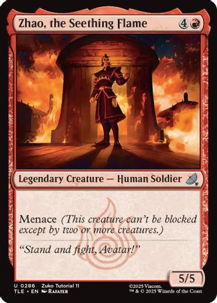 Zhao, the Seething Flame (0286) (286) [Avatar: The Last Airbender: Eternal-Legal] - Deck Out Gaming