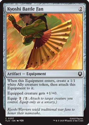 Kyoshi Battle Fan (257) [Avatar: The Last Airbender] foil - Deck Out Gaming