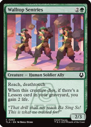 Walltop Sentries (202) [Avatar: The Last Airbender] foil - Deck Out Gaming