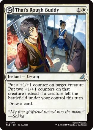 That's Rough Buddy (87) [Avatar: The Last Airbender: Eternal-Legal] foil - Deck Out Gaming