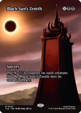 Black Sun's Zenith (Borderless) (22) [Avatar: The Last Airbender: Eternal-Legal] - Deck Out Gaming