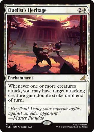 Duelist's Heritage (153) [Avatar: The Last Airbender: Eternal-Legal] - Deck Out Gaming