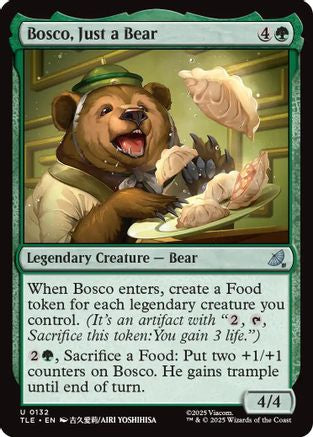 Bosco, Just a Bear (132) [Avatar: The Last Airbender: Eternal-Legal] foil - Deck Out Gaming
