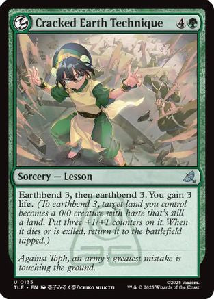Cracked Earth Technique (135) [Avatar: The Last Airbender: Eternal-Legal] - Deck Out Gaming