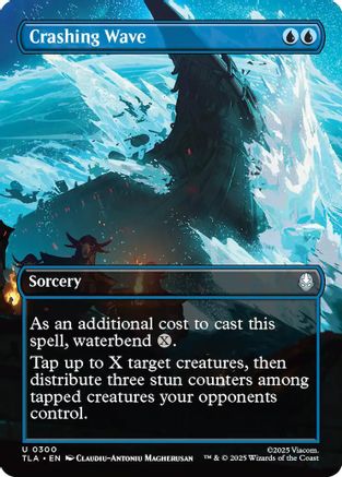 Crashing Wave (Borderless) (300) [Avatar: The Last Airbender] foil - Deck Out Gaming