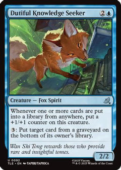 Dutiful Knowledge Seeker (92) [Avatar: The Last Airbender: Eternal-Legal] foil - Deck Out Gaming