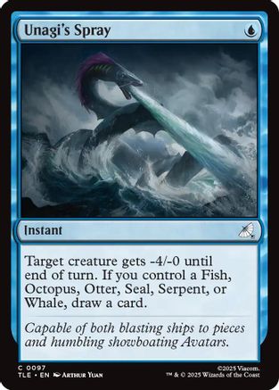 Unagi's Spray (97) [Avatar: The Last Airbender: Eternal-Legal] foil - Deck Out Gaming