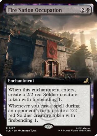 Fire Nation Occupation (Extended Art) (187) [Avatar: The Last Airbender: Eternal-Legal] - Deck Out Gaming