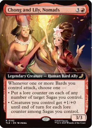 Chong and Lily, Nomads (Extended Art) (192) [Avatar: The Last Airbender: Eternal-Legal] - Deck Out Gaming
