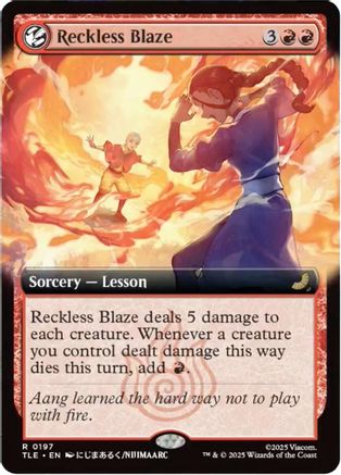 Reckless Blaze (Extended Art) (197) [Avatar: The Last Airbender: Eternal-Legal] foil - Deck Out Gaming