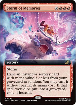 Storm of Memories (Extended Art) (199) [Avatar: The Last Airbender: Eternal-Legal] - Deck Out Gaming
