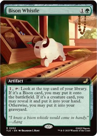 Bison Whistle (Extended Art) (202) [Avatar: The Last Airbender: Eternal-Legal] - Deck Out Gaming