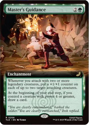 Master's Guidance (Extended Art) (206) [Avatar: The Last Airbender: Eternal-Legal] foil - Deck Out Gaming