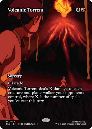Volcanic Torrent (Borderless) (37) [Avatar: The Last Airbender: Eternal-Legal] foil - Deck Out Gaming