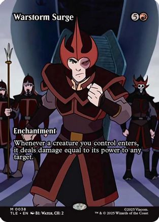 Warstorm Surge (Borderless) (38) [Avatar: The Last Airbender: Eternal-Legal] foil - Deck Out Gaming