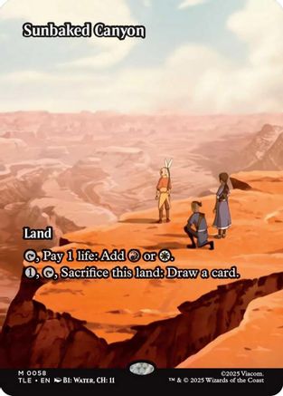 Sunbaked Canyon (Borderless) (58) [Avatar: The Last Airbender: Eternal-Legal] - Deck Out Gaming