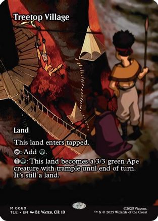 Treetop Village (Borderless) (60) [Avatar: The Last Airbender: Eternal-Legal] foil - Deck Out Gaming