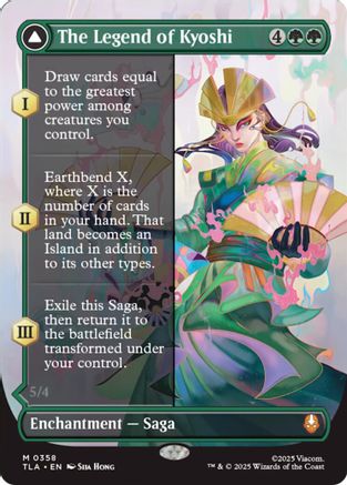 The Legend of Kyoshi (Borderless) (358) [Avatar: The Last Airbender] foil - Deck Out Gaming