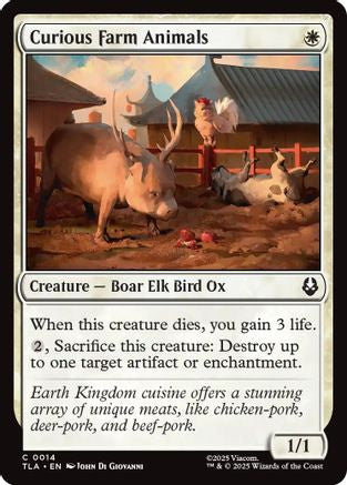 Curious Farm Animals (14) [Avatar: The Last Airbender] - Deck Out Gaming