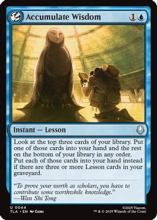 Accumulate Wisdom (44) [Avatar: The Last Airbender] foil - Deck Out Gaming