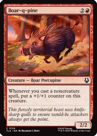Boar-q-pine (124) [Avatar: The Last Airbender] foil - Deck Out Gaming