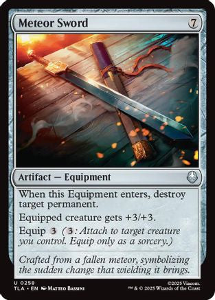 Meteor Sword (258) [Avatar: The Last Airbender] foil - Deck Out Gaming