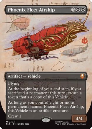 Phoenix Fleet Airship (Borderless) (323) [Avatar: The Last Airbender] foil - Deck Out Gaming