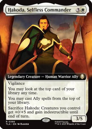 Hakoda, Selfless Commander (Extended Art) (366) [Avatar: The Last Airbender] foil - Deck Out Gaming