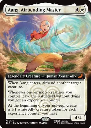 Aang, Airbending Master (Extended Art) (171) [Avatar: The Last Airbender: Eternal-Legal] foil - Deck Out Gaming