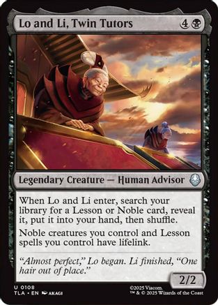 Lo and Li, Twin Tutors (108) [Avatar: The Last Airbender] - Deck Out Gaming