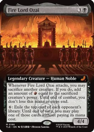 Fire Lord Ozai (Extended Art) (186) [Avatar: The Last Airbender: Eternal-Legal] - Deck Out Gaming
