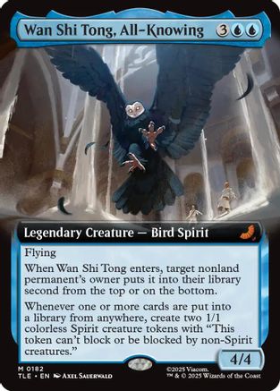 Wan Shi Tong, All-Knowing (Extended Art) (182) [Avatar: The Last Airbender: Eternal-Legal] - Deck Out Gaming