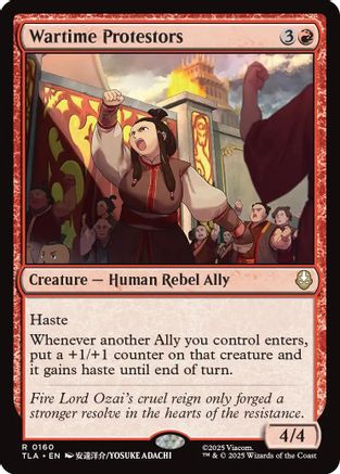 Wartime Protestors (160) [Avatar: The Last Airbender] - Deck Out Gaming