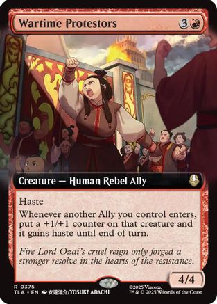 Wartime Protestors (Extended Art) (375) [Avatar: The Last Airbender] - Deck Out Gaming