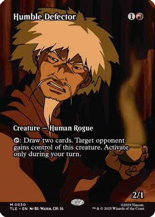 Humble Defector (Borderless) (30) [Avatar: The Last Airbender: Eternal-Legal] foil - Deck Out Gaming