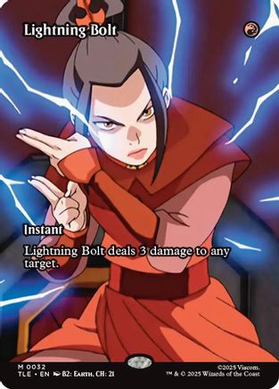 Lightning Bolt (Borderless) (32) [Avatar: The Last Airbender: Eternal-Legal] - Deck Out Gaming
