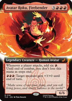 Avatar Roku, Firebender (Extended Art) (191) [Avatar: The Last Airbender: Eternal-Legal] foil - Deck Out Gaming