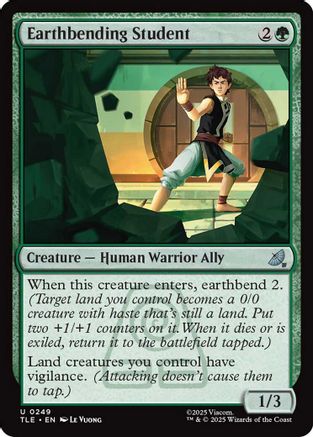 Earthbending Student (249) [Avatar: The Last Airbender: Eternal-Legal] foil - Deck Out Gaming
