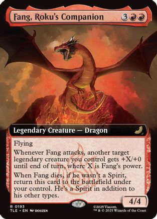 Fang, Roku's Companion (Extended Art) (193) [Avatar: The Last Airbender: Eternal-Legal] foil - Deck Out Gaming